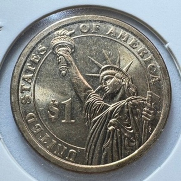 2010 D Abraham Lincoln Presidential Dollar Coin AU Condition - Picture 2 of 3